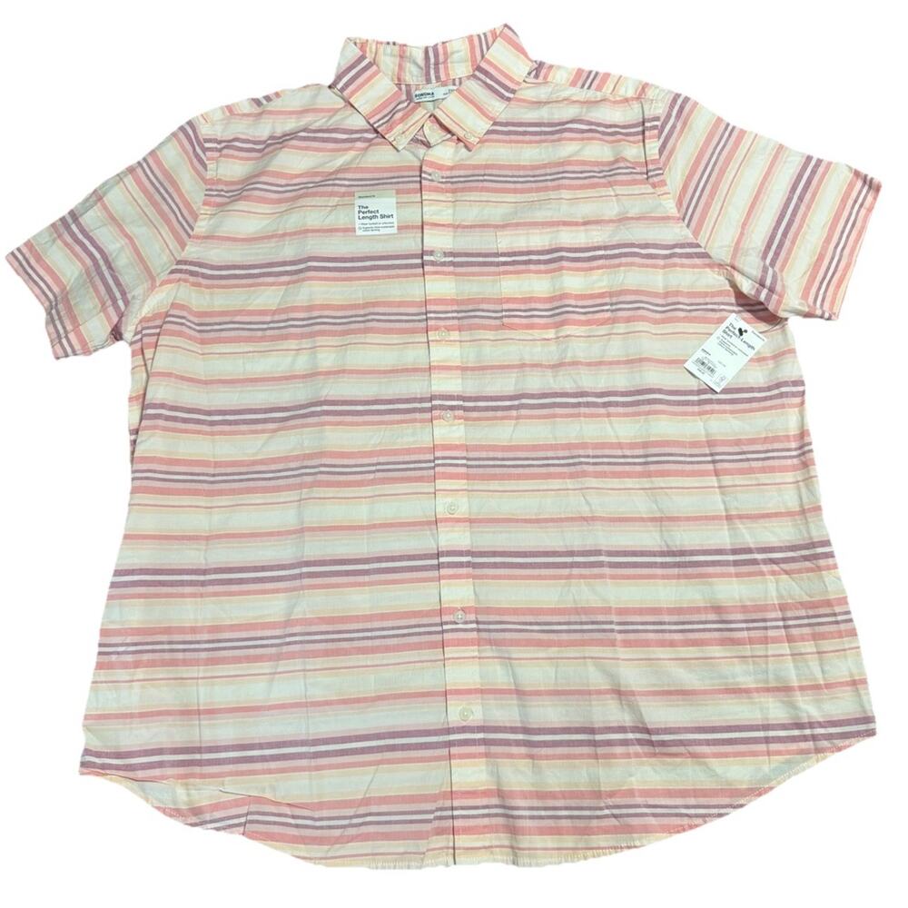 Sonoma Men’s Short Sleeve Button Down Size 2XB Standard Fit